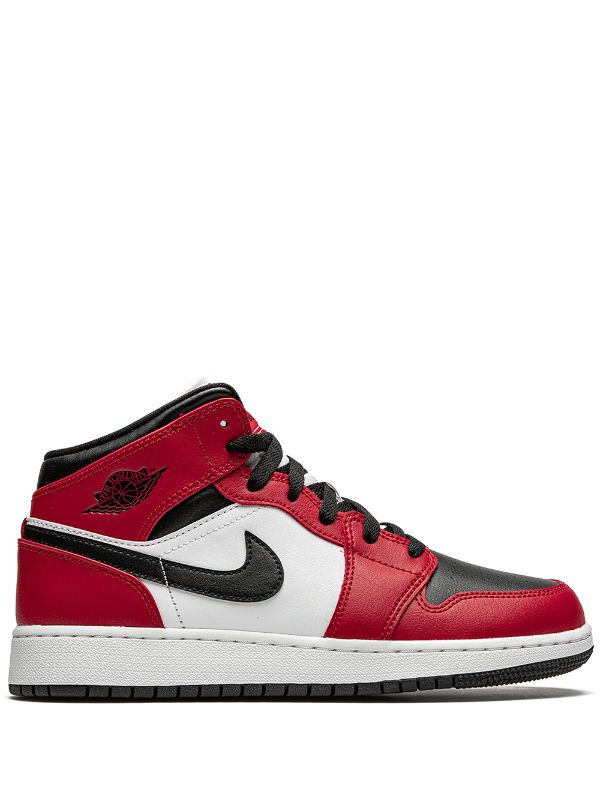 Air Jordan 1 Mid "Chicago Black Toe" Kids shoes