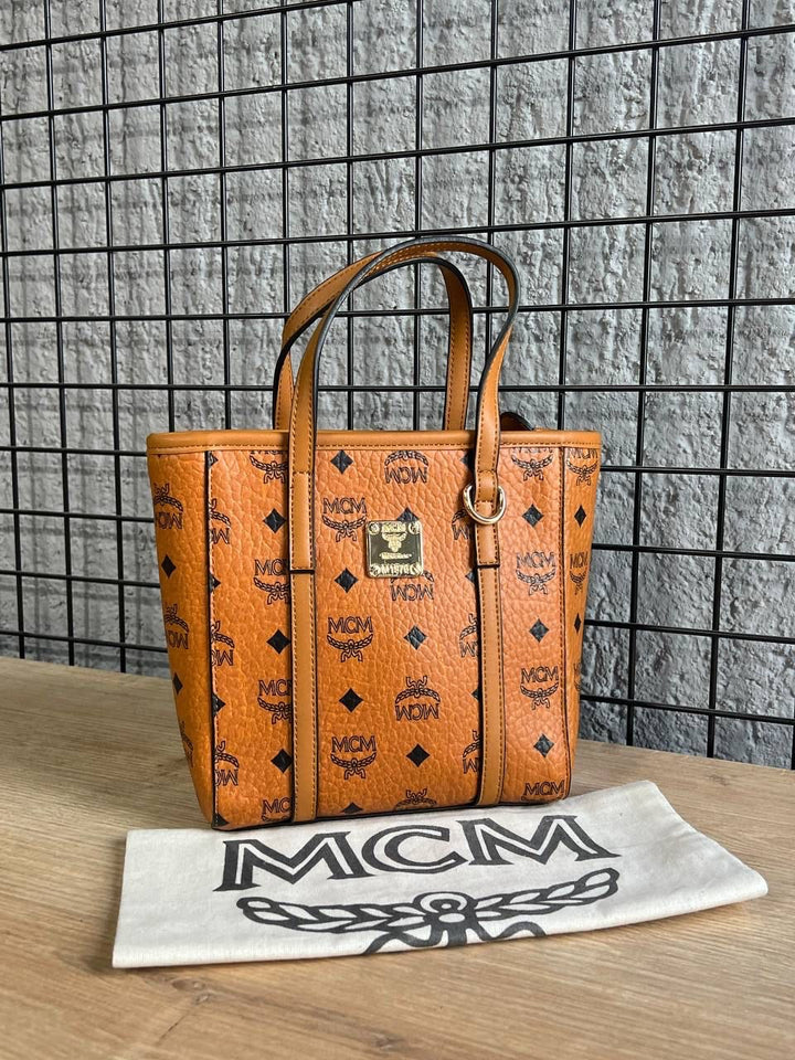 MCM Mini Aren Top-Zip Tote Bag