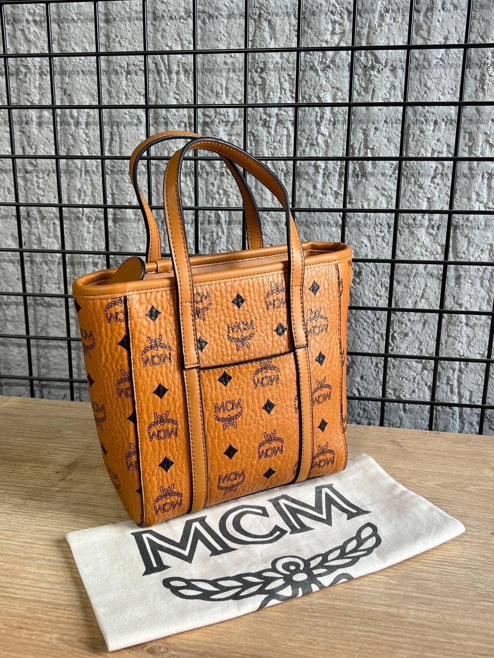 MCM Mini Aren Top-Zip Tote Bag
