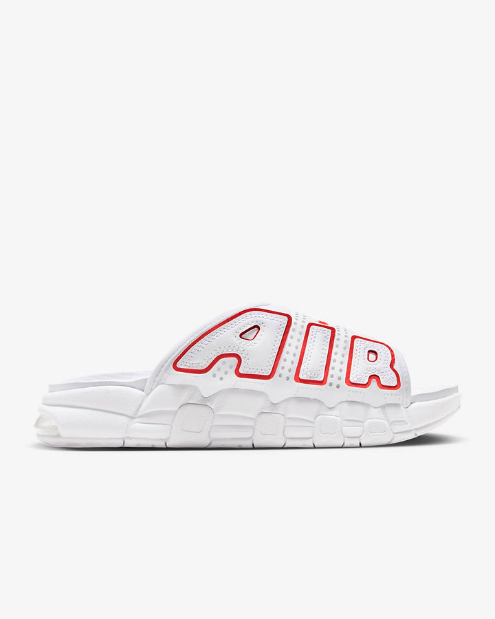 Nike Air More Uptempo Slide  "White/Red"